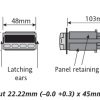 2132i dims 100x100 - 2100i Indicator & Alarm Unit